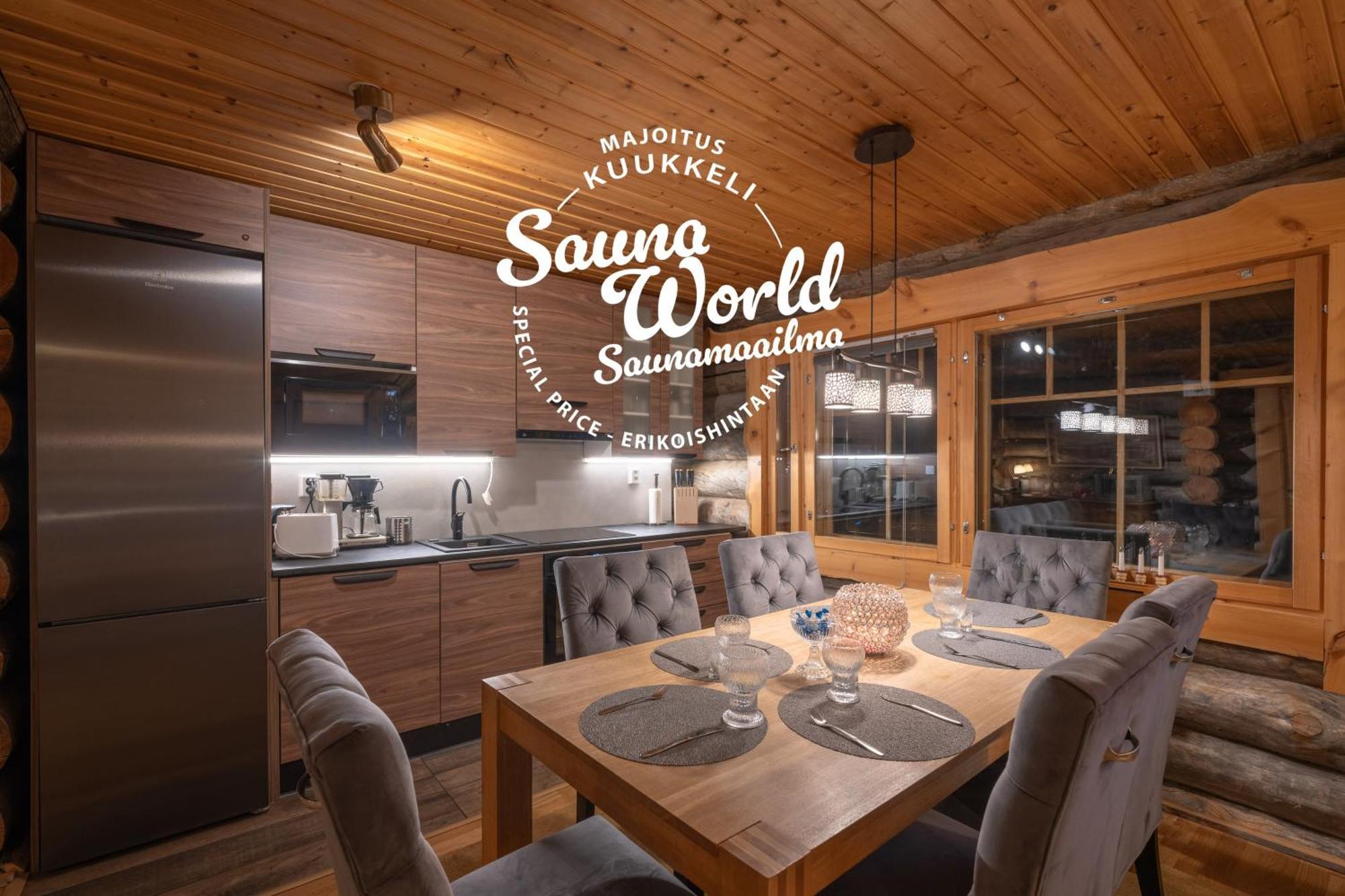 Kuukkeli Log Houses Villa Aurora "Pupula" Saariselkä Eksteriør billede