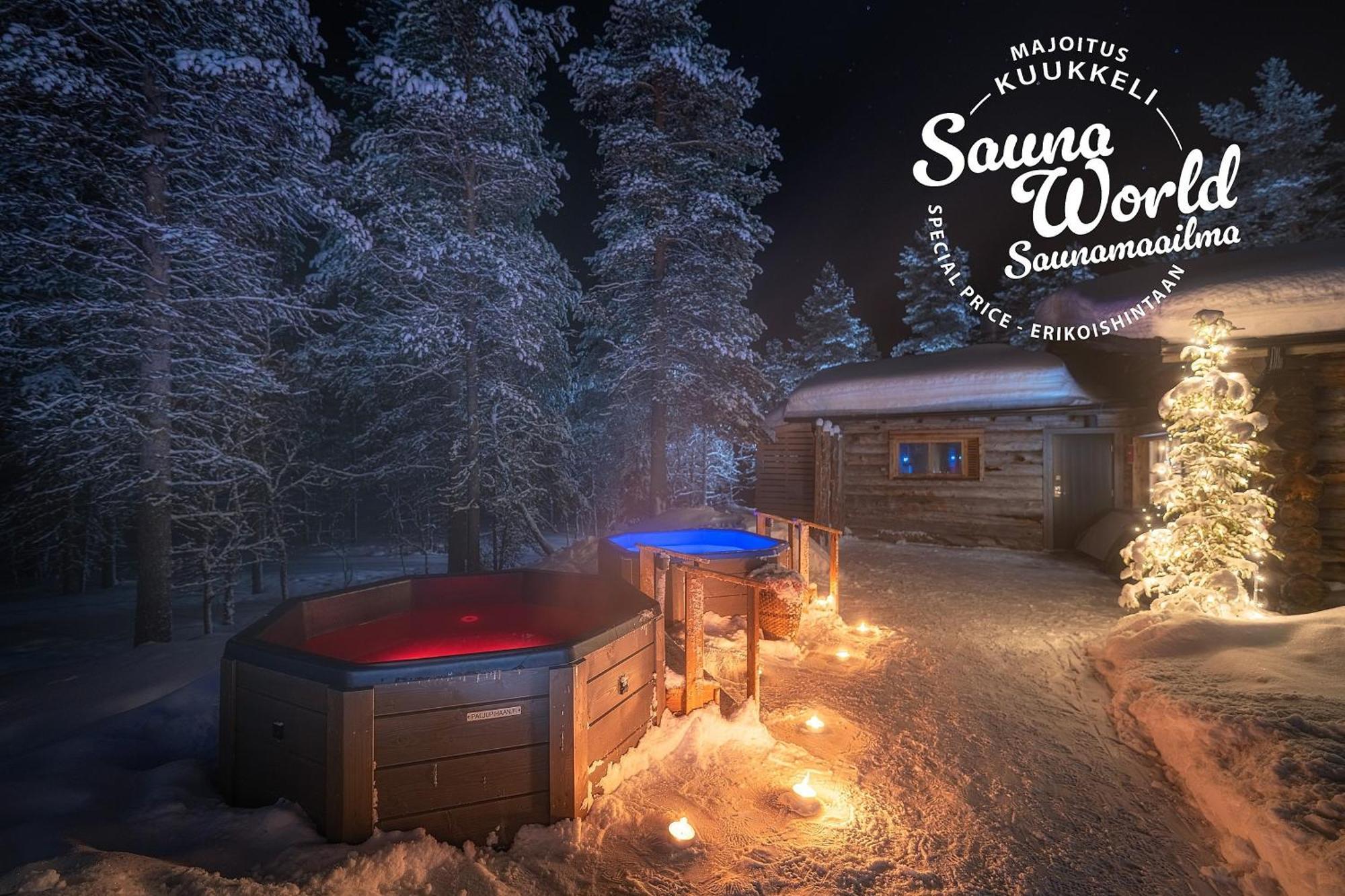 Kuukkeli Log Houses Villa Aurora "Pupula" Saariselkä Eksteriør billede