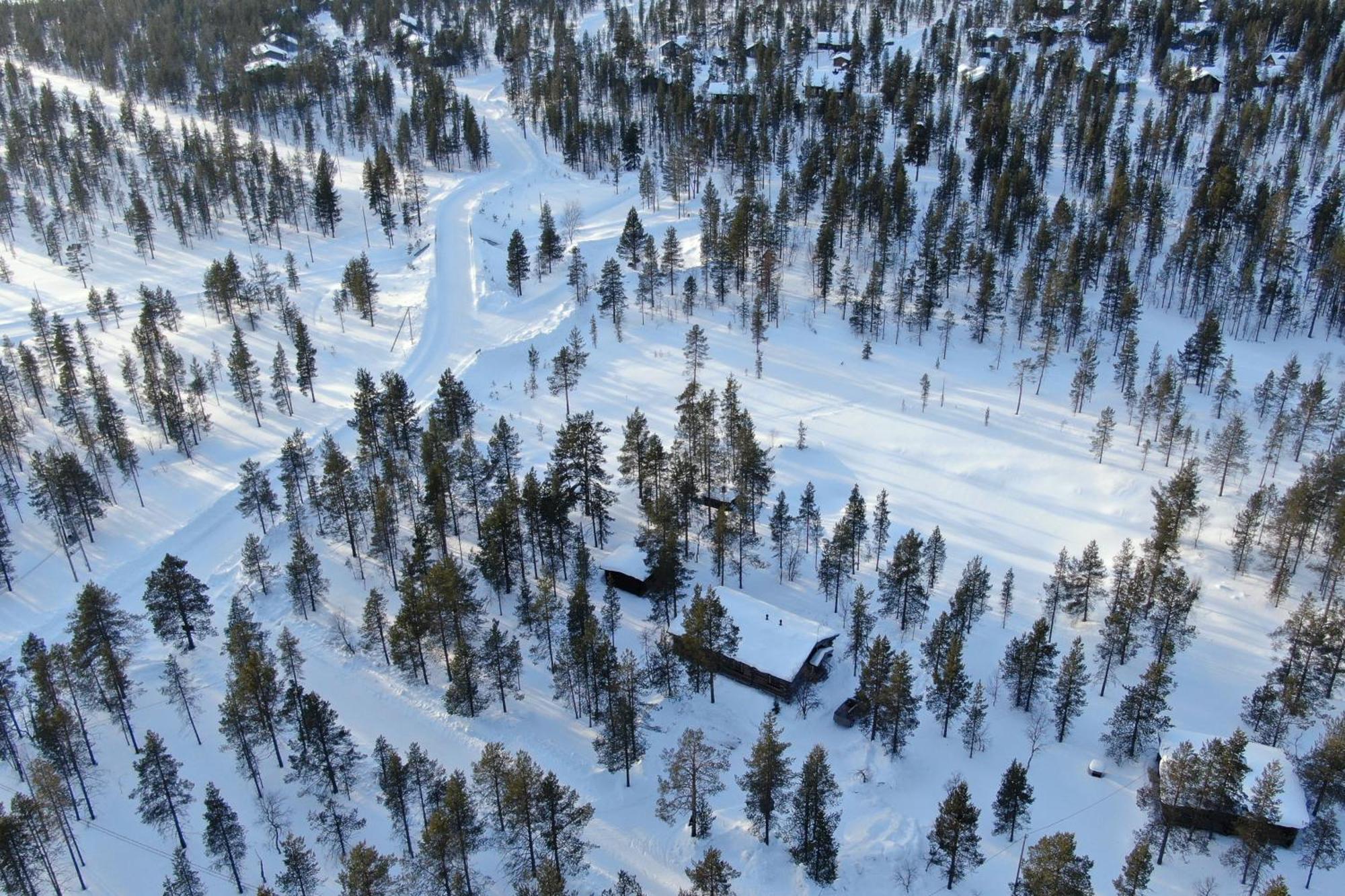 Kuukkeli Log Houses Villa Aurora "Pupula" Saariselkä Eksteriør billede
