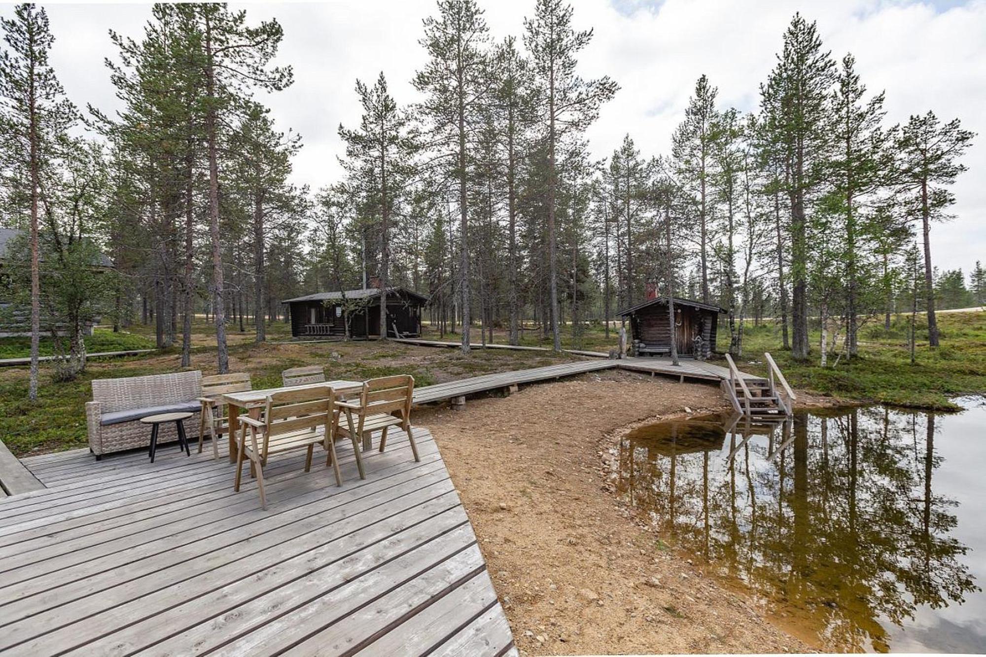 Kuukkeli Log Houses Villa Aurora "Pupula" Saariselkä Eksteriør billede